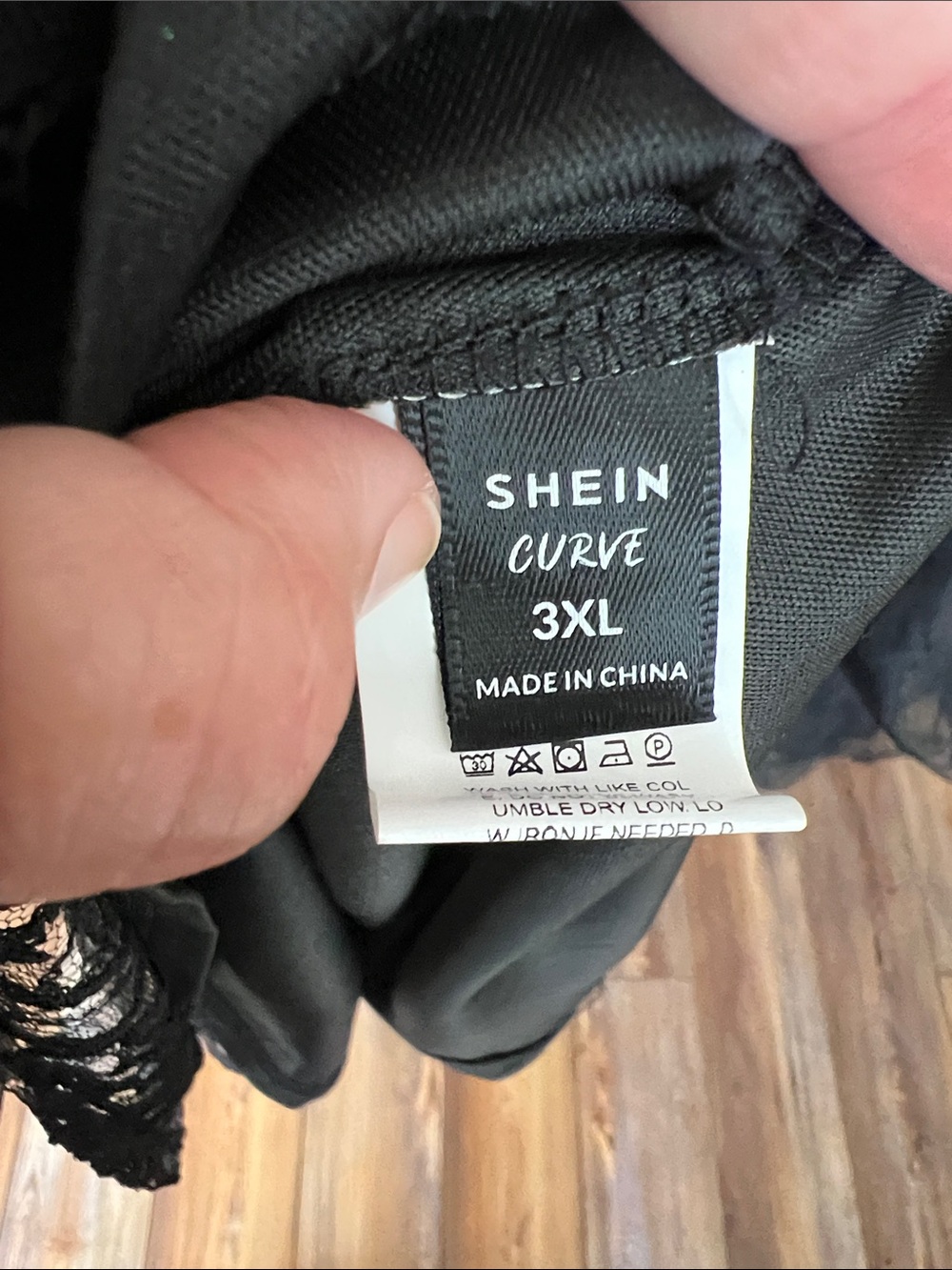 SHEIN Belle Plus Layered Sleeve Embroidery Mesh Dress - Picture 12 of 13